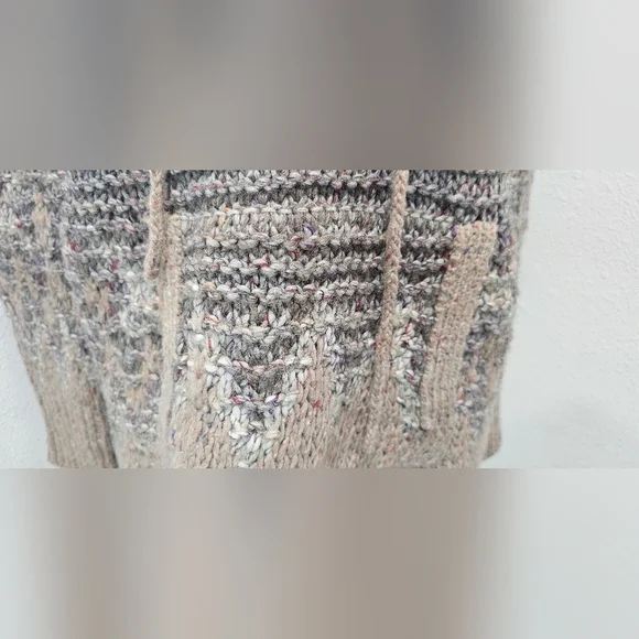 Free People Love Bug Chunky Knit Fair Isle Sweater Boho Wool Blend Size XS - Picture 5 of 15